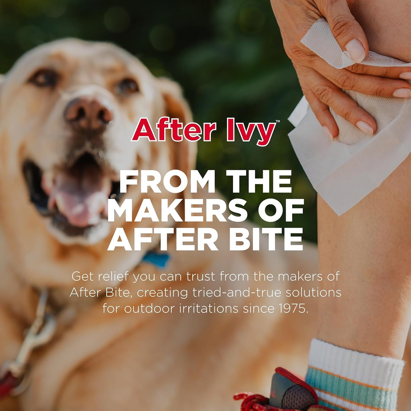 After Bite Ivy Relief & Treatment Wipes - Fast Itch Care for Poison Ivy Encounters - All-Purpose Outdoor for Emergencies - On-the-Go Portable - Camping & Hiking Essentials