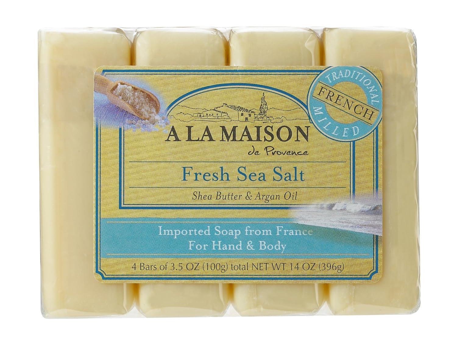 A LA MAISON, Fresh Sea Salt Soap 4Pk, 14 Ounce