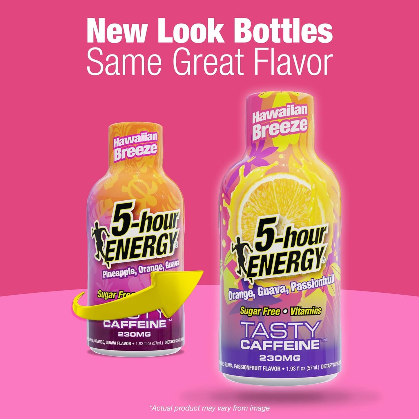 5-hour ENERGY HAWAIIAN BREEZE Flavor, 30 Count, 1.93 Fl Oz Energy Shot, Extra Strength, Amino Acids, B Vitamins, Sugar Free and Zero Calories