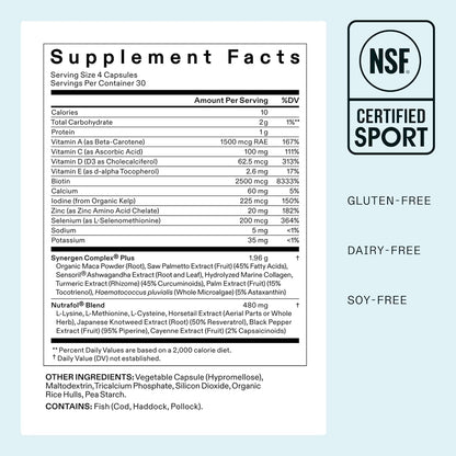 Nutrafol Women's Balance Hair Growth Supplements, Ages 45 and Up, Clinically Tested for Visibly Thicker Hair and Scalp Coverage, Dermatologist Recommended - 1 Month Supply