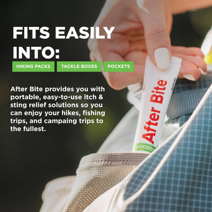 After Bite Outdoor Formula - Itch Relief with Diphenhydramine HCl - Ideal for Mosquito & Fire Ant Bites, Bees & More - Portable Gel Formula - 0.7 oz (4 Pack)