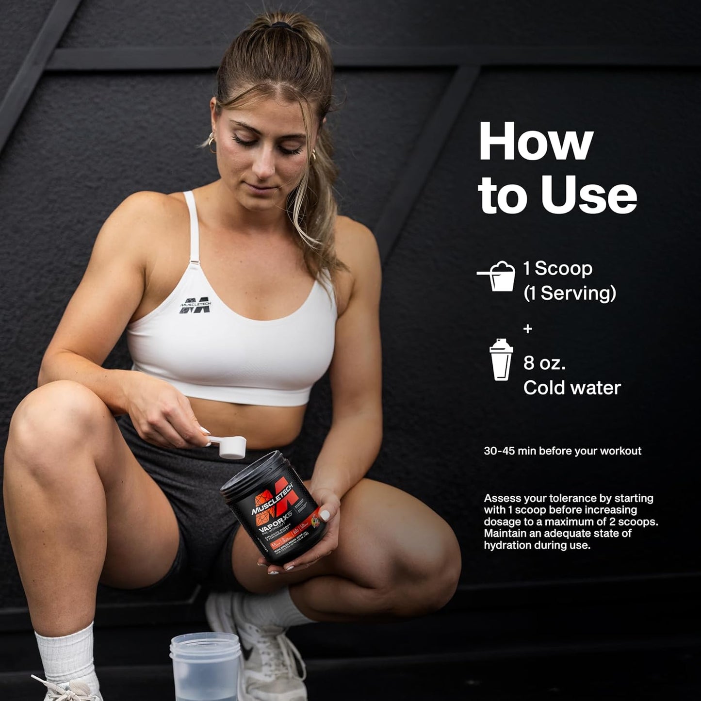 MuscleTech Pre-Workout Powder, Vapor X5 - Sports Nutrition Muscle Building Supplements for Women & Men - Intense Muscle Pump Energy Powder Drink Mix - Miami Spring Break, 272g (30 Servings)