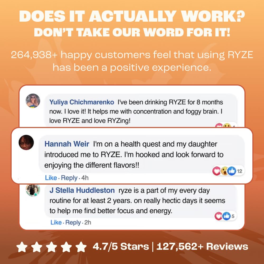 RYZE SUPERFOODS Mushroom Medium Roast Coffee USDA Organic with 6 Adaptogenic Mushrooms for Better Energy, Focus Digestion Immunity with Lions Mane & Turkey Tail 30 Pack of 1