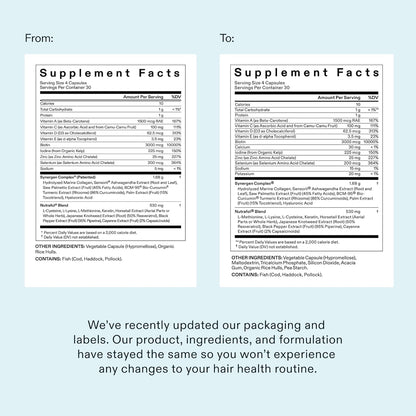 Nutrafol Women's Hair Growth Supplements, Ages 18-44, Clinically Tested for Visibly Thicker and Stronger Hair, Dermatologist Recommended - 1 Month Supply