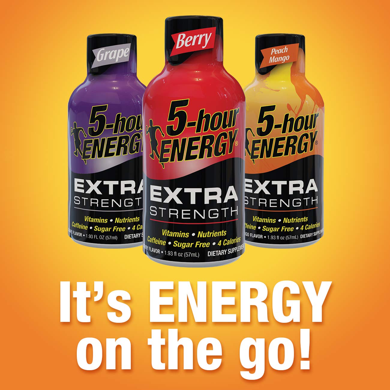 5-hour ENERGY Shot, Extra Strength, Berry, 1.93 oz, 12 Pack