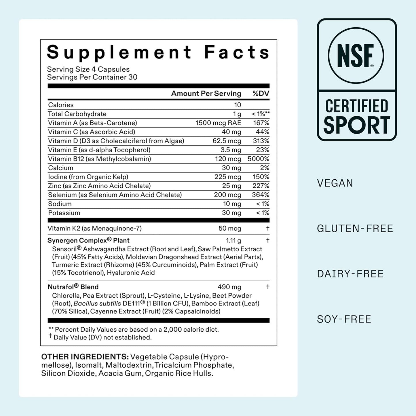 Nutrafol Women's Hair Growth Supplements, Ages 18-44, Clinically Tested for Visibly Thicker and Stronger Hair, Dermatologist Recommended - 1 Month Supply