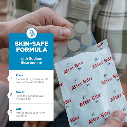 After Bite Bug Bite Bandages - Insect Bite Bandages with Sodium Bicarbonate - All-Day Itch Protection - 24 Ct (2 Pack)