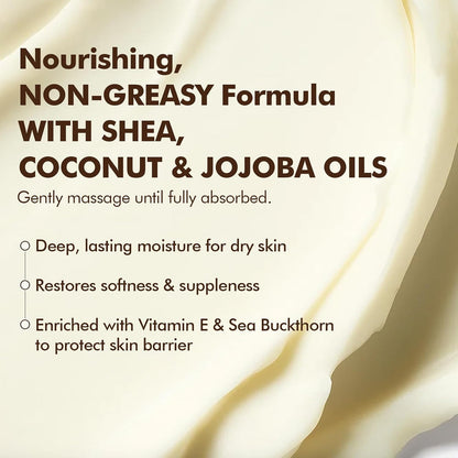 Natural Amor Vanilla Rose Body Butter with Shea Butter & Jojoba Oil – Deep Moisturizing Cream for Dry Skin – Non-Greasy Daily Skincare for Women & Men – 5oz