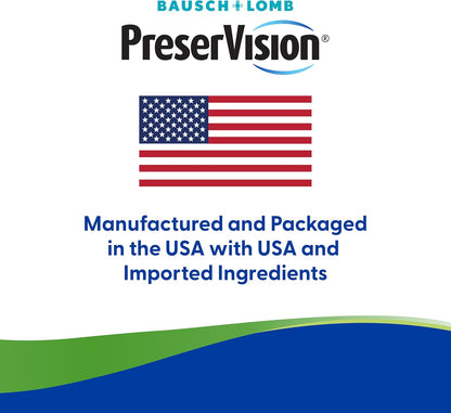PreserVision AREDS 2 Eye Vitamins, #1 Eye Doctor Recommended Brand, Lutein and Zeaxanthin Supplement with Vitamin C, Vitamin E, Zinc, and Copper, 120 Softgels (Minigels)