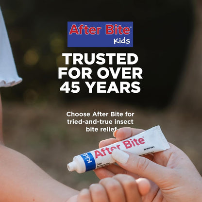 After Bite - Bug Bite Itch Relief for Kids with Sodium Bicarbonate - Ideal for Mosquito Bites, Fire Ant, Bees & More - Portable Cream Formula - 0.7 oz (4 Pack)